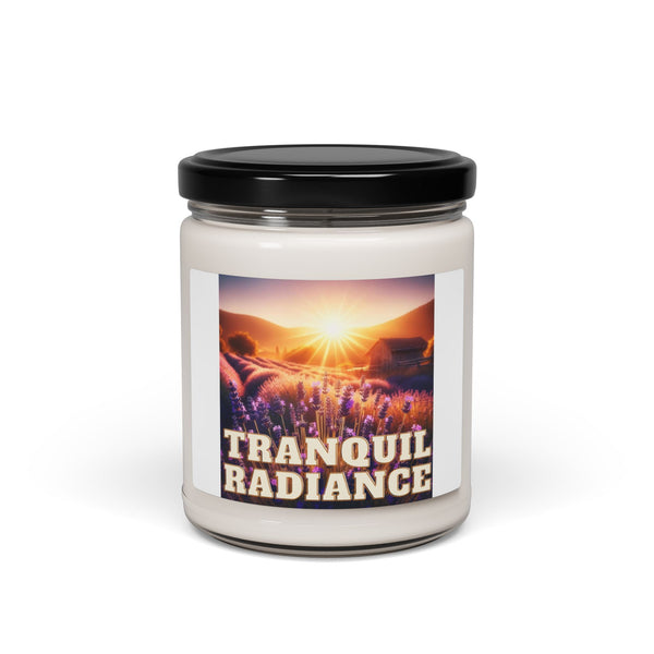 Tranquil Radiance - White Sage & Lavender Scented Soy Candle, 9oz